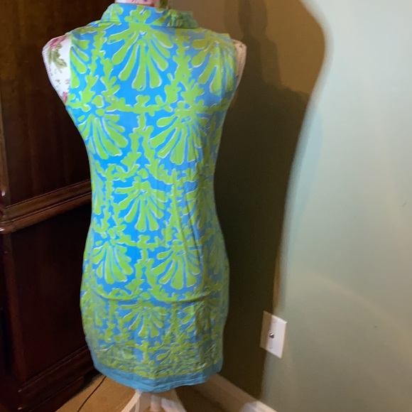 Barbara Gerwit blue green mini dress - Picture 2 of 3
